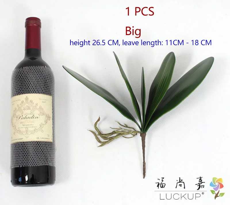 1 PCS Artificial Green butterfly orchid Leaf Plastic Flower Home Wedding Party Decoration F11 |