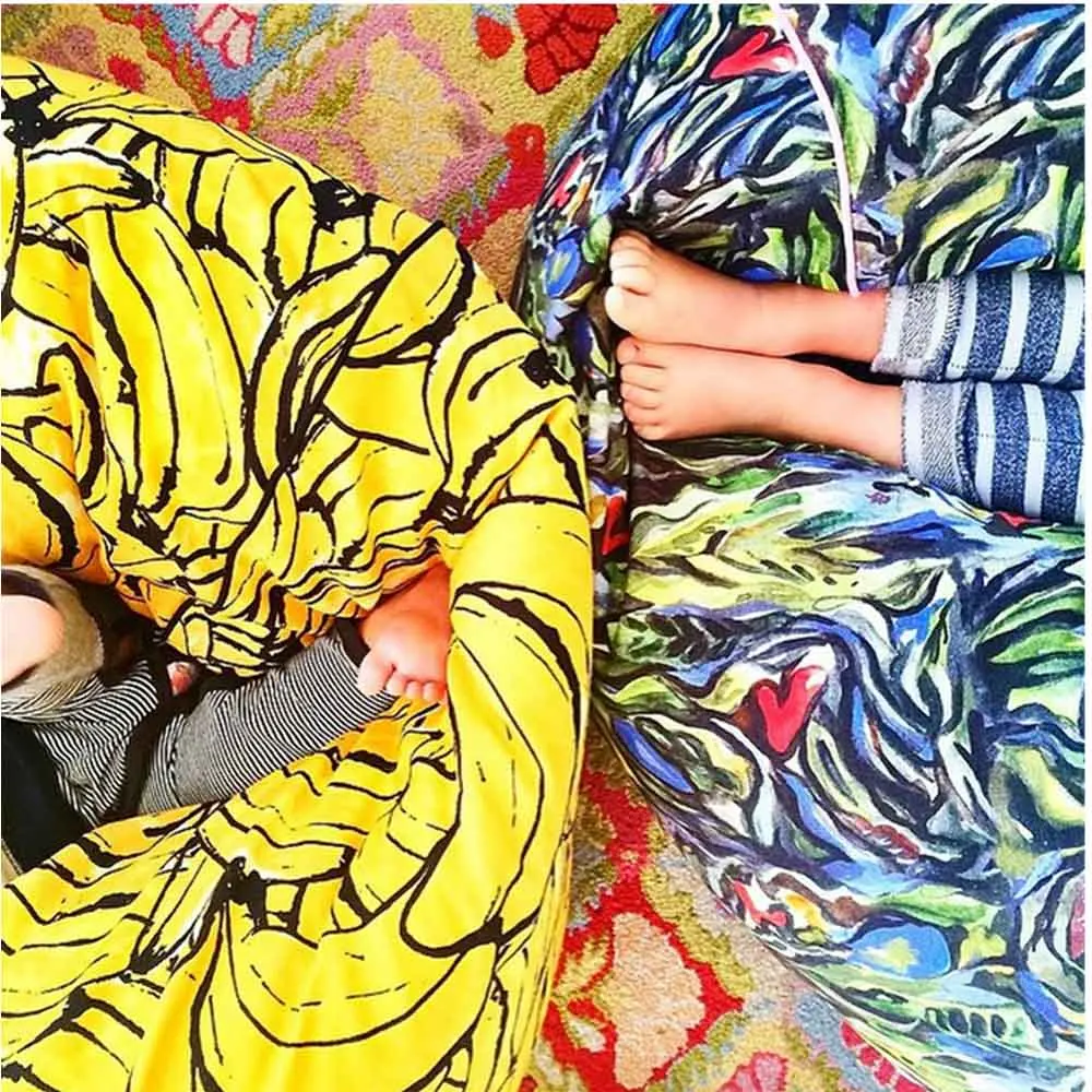 Ленивый банановый мешок диван детское сиденье погремушка детский для детей