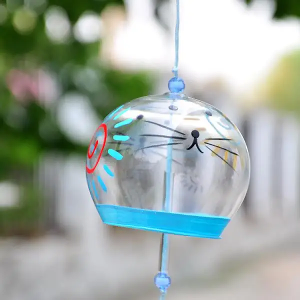 Японский Culuture стеклянный колокольчик Furin Wind Chimes домашний подвесной Декор