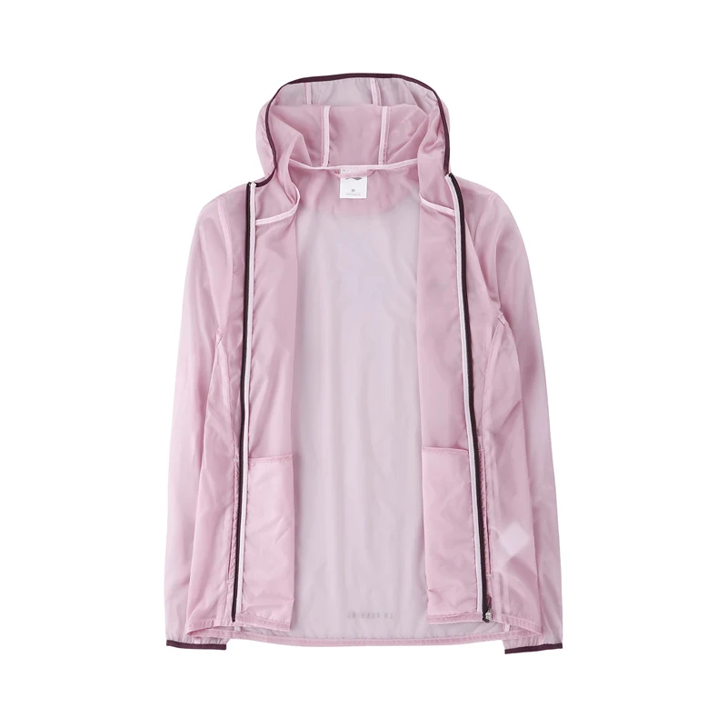 Li-Ning женские куртки для бега обычная посадка 100% нейлон дышащая подкладка с