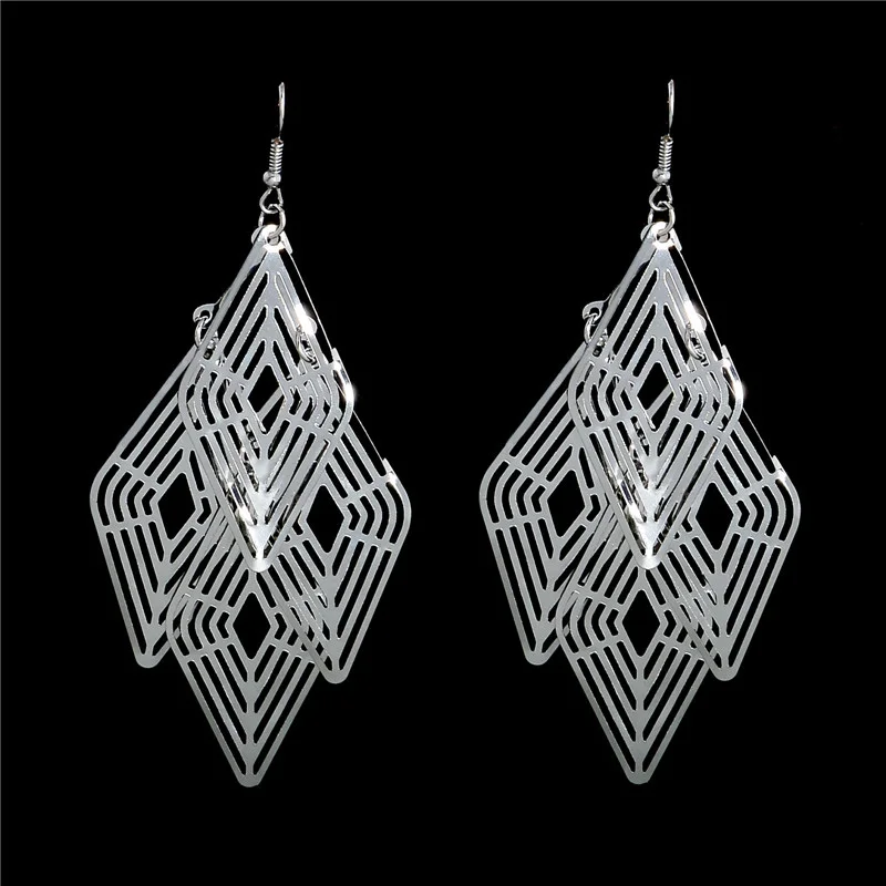 Женские винтажные серьги подвески в богемном стиле 2 цвета|earring settings white gold|earrings