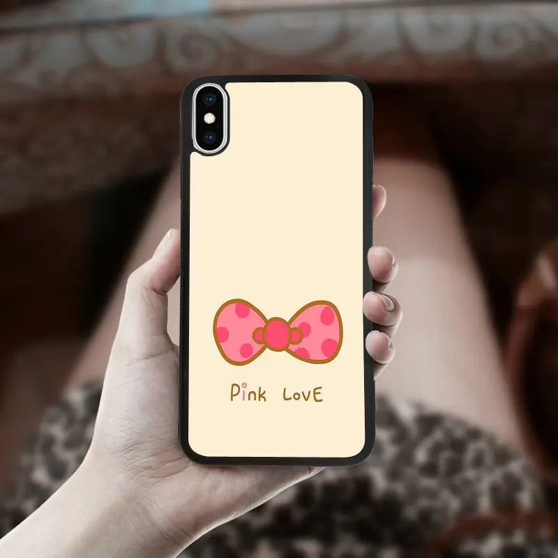 Pink VS Brand Fashion Candy Mobile Phone Cases for iphone X XS Case in Fitted 5.8 inches Patterned Back Cover Soft Shell |
