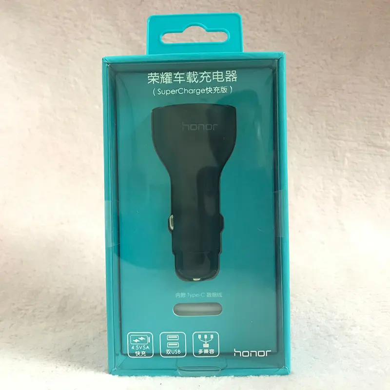 honor 27.5W black Автомобильное зарядное устройство huawei Supercharge Оригинальное быстрое зарядное устройство mate 9 10 20 X P10 Plus P30 20 Pro type C type-c кабель Honor 8 V9 V10 View 10 - Тип штекера: honor 27.5W black
