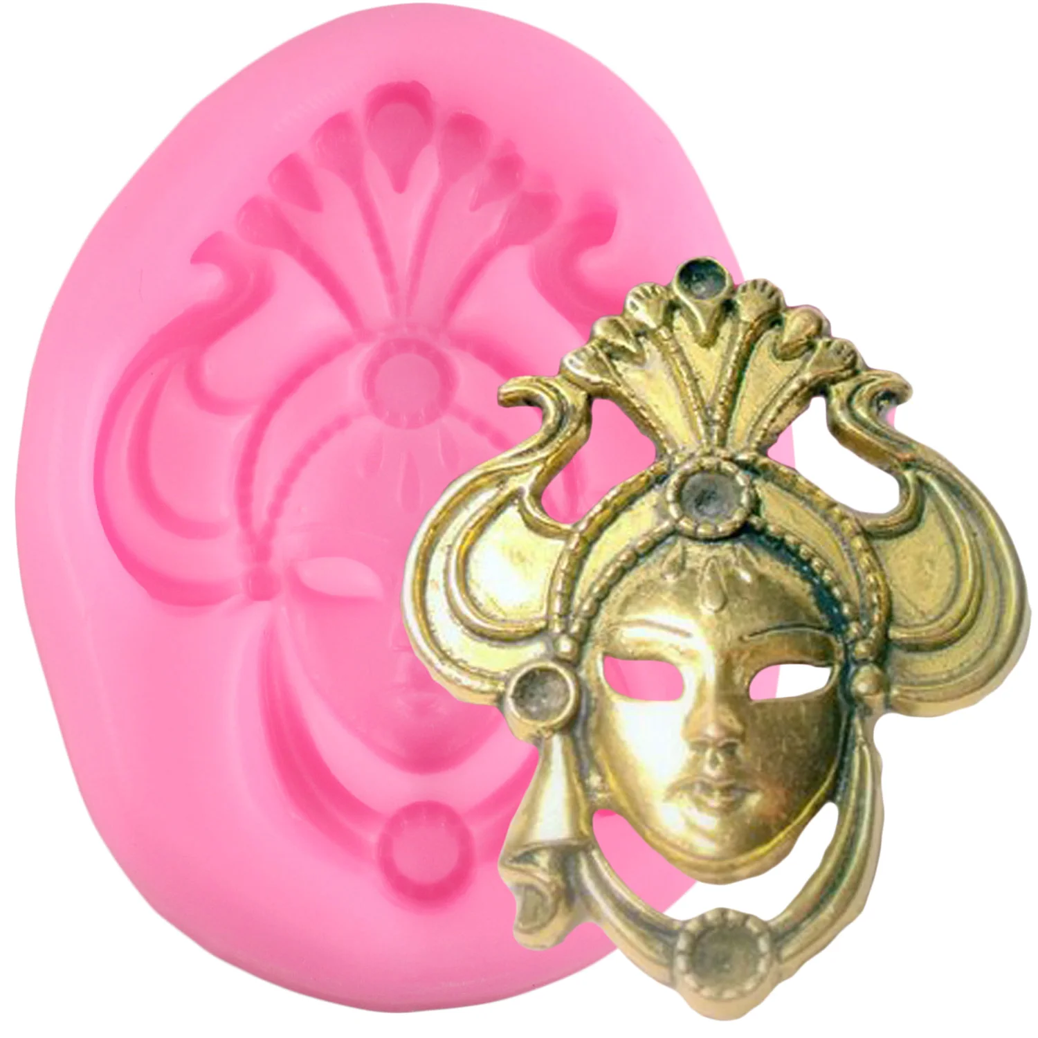 

Masquerade Mask Silicone Mold Fondant Mould Mask Lace Moulds Cake Decorating Tools Chocolate Gumpaste Molds Kitchen Baking Tools