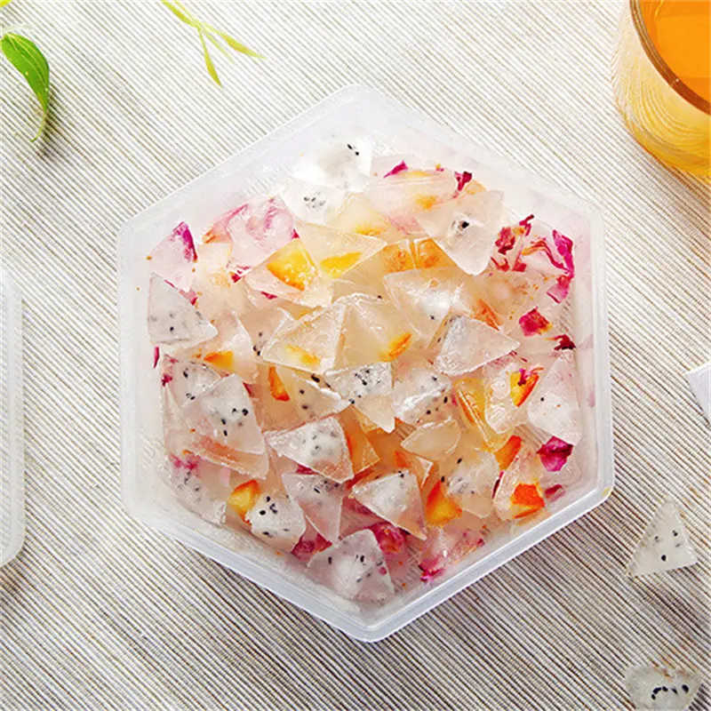 Popular New Hot Sell Popsicle Mold Hexagonal Ice Making With Lid Three Color Options Cream Sticks For Cube | Дом и сад