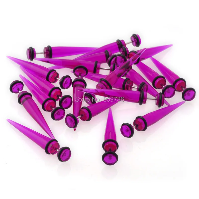 2 шт. акриловые накладные ушные затычки расширитель растяжка пирсинг модные