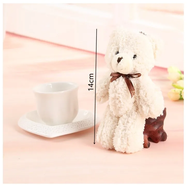 10 шт. рождения церемонии ключ кулон медведь свадебные куклы baby shower плюшевые игрушки вечерние украшения свадьбы пользу подарки для гостей