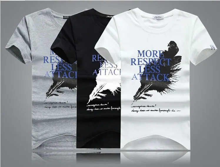The new 2014 men and women t-shirts wholesale Gentleman personality cotton short sleeve T-shirt | Мужская одежда