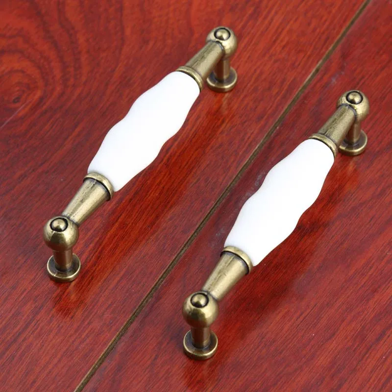 96 мм керамические ручки для шкафов 3 75 &quotантичный латунный комод кухонный шкаф