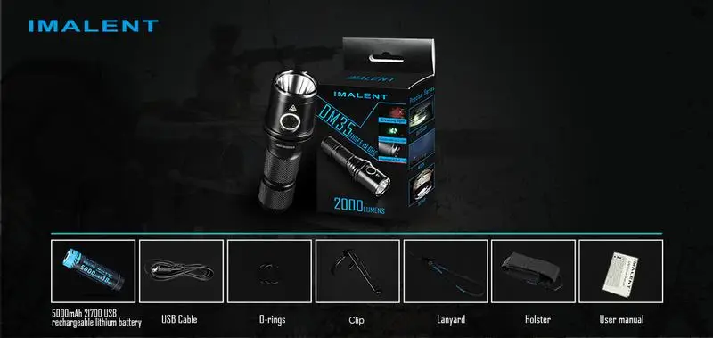 Imalent DM35 фонарик измеритель мощности Велоспорт Lanternas de led de alta potencia Велоспорт уличный фонарик cilcismo Велоспорт taser shock