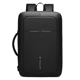 Hoge kwaliteit zwarte rugzak USB ударопрочный ноутбук rugzakken reizen mochilas grande рюкзак мессенджер mochilas antirrobo hombre