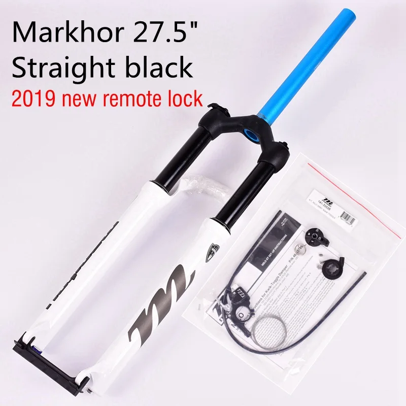 Straight remote WT27 Велосипедная вилка Manitou MARKHOR Велосипедная вилка 26 27,5 дюймов 29er горная вилка для горного велосипеда масло для подвески и газовая вилка Дистанционный Замок 1635 г - Цвет: Straight remote WT27