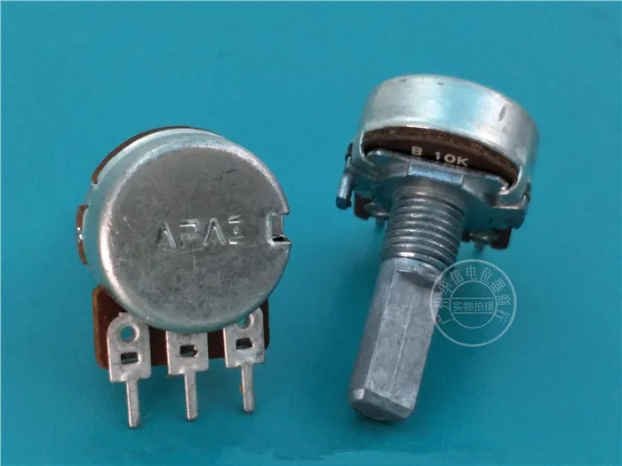 Оригинальный новый 100% 148 Тип одинарный потенциометр B10K 3pin Длина оси 20MMF (переключатель) (art.: 7aef97609) - 7aef97609