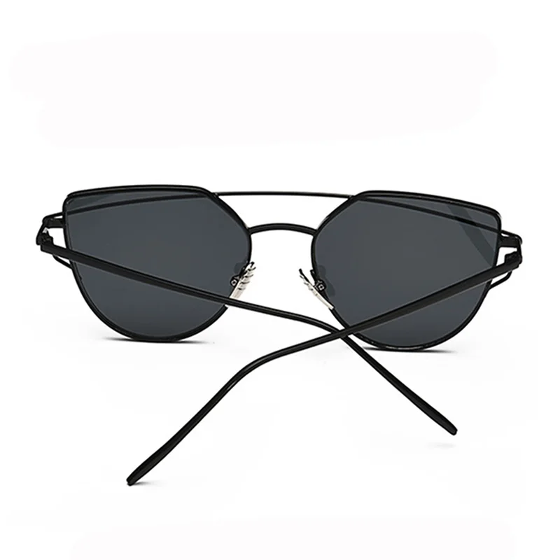 Солнцезащитные очки кошачий глаз женские винтажные розовые золотые брендовые