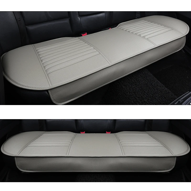 Universal Car Seat Cover PU Leather Bamboo Cushions Organizer Auto Back Rear Protector Mat Four Seasons Accessories | Автомобили и