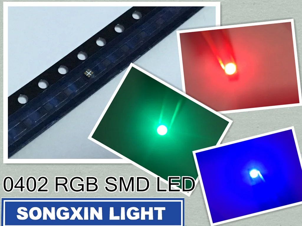 Светодиодный анодный светильник XIASONGXIN 200 шт./лот SMD 0402 RGB полноцветный 0404