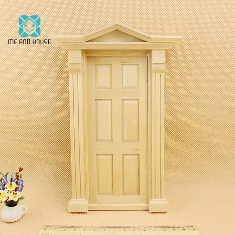 1:12 Кукольный дом Миниатюрный DIY Материал деревянная Роскошная дверь