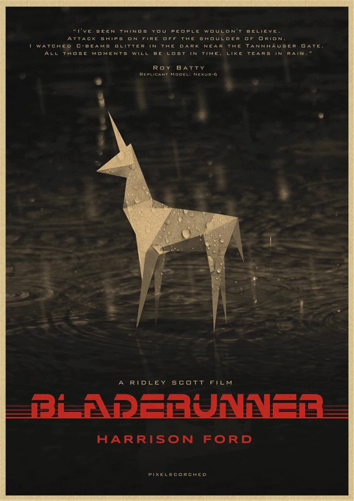 Blade Runner 2049 американский фильм ретро плакаты крафт-бумага печатные настенные постеры картины Домашний декор комнаты - Цвет: Красный