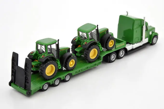 Siku 1837 Земляные С JohnDeere Трактора бортовой прицеп грузовика (bulk) 1: 87 сплава металла