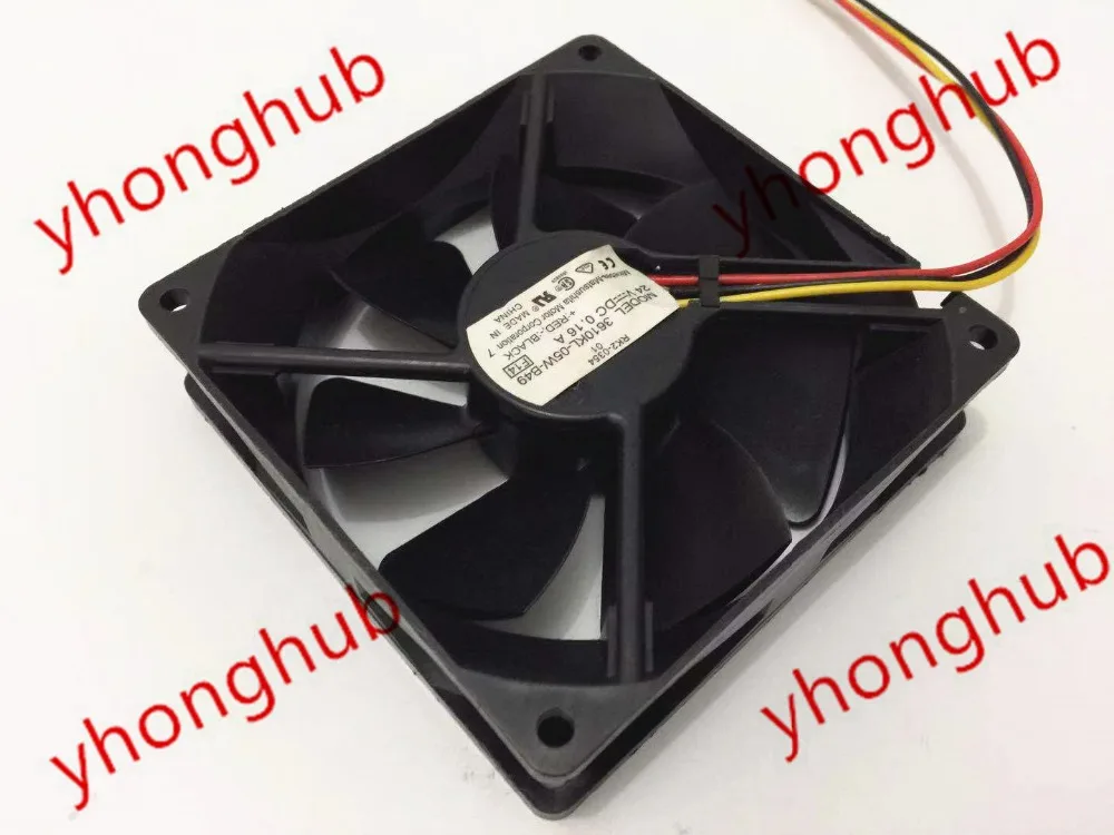 NMB MAT 3610KL 05W B49 F14 DC 24V 0.16A 3 жильный 92X92X25mm Сервер вентилятор охлаждения|square fan|server