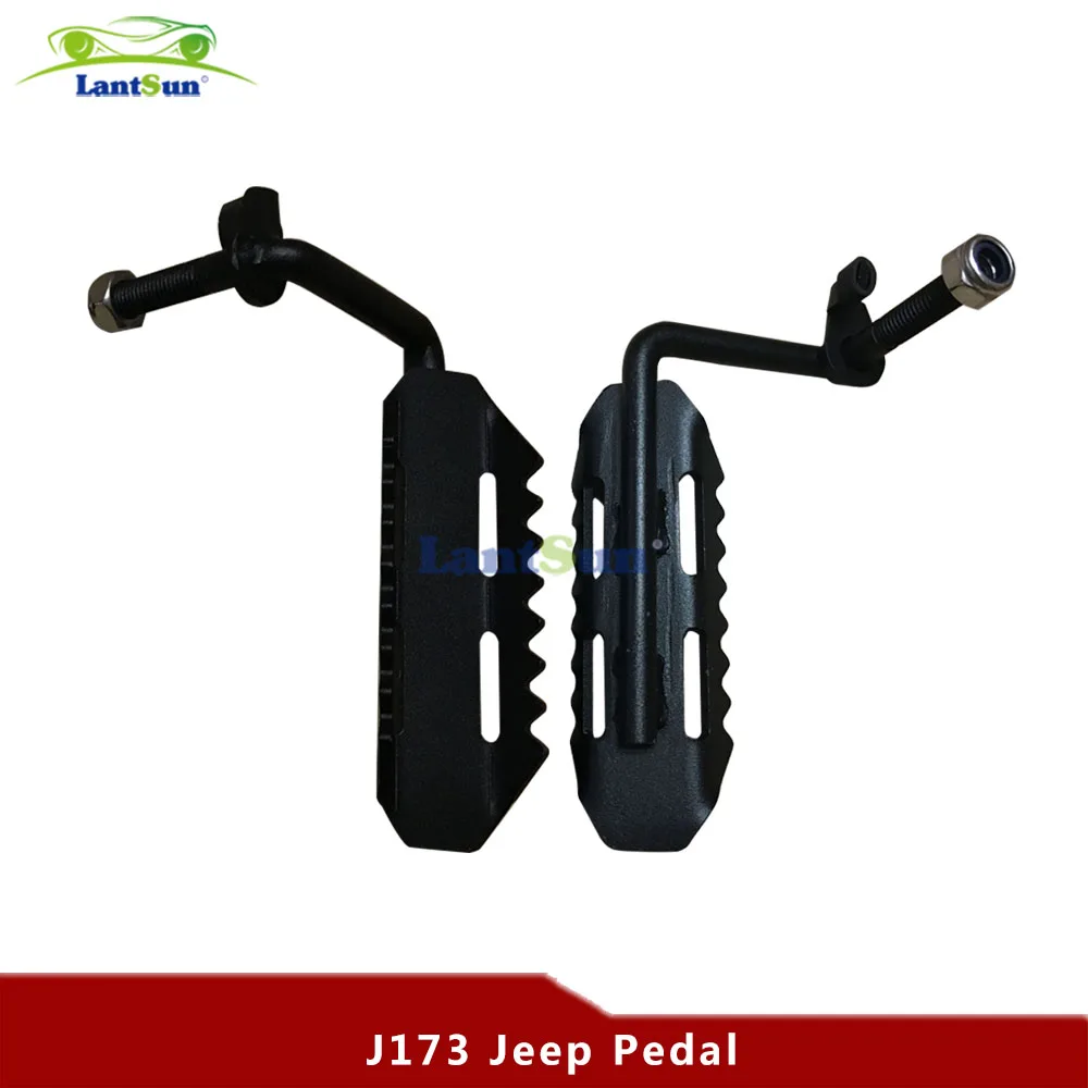 Пара черных подножек для Jeep Wrangler 2007 2015 автомобильные товары Lantsun|pegs| |