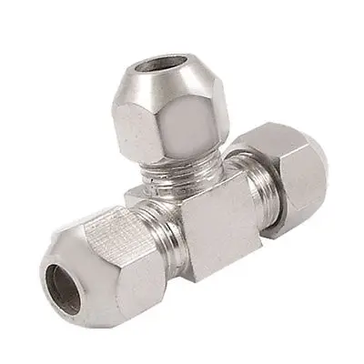 6mm 15/64" Air Hose Pneumatic Tee Union Coupler Compression Fittings | Обустройство дома