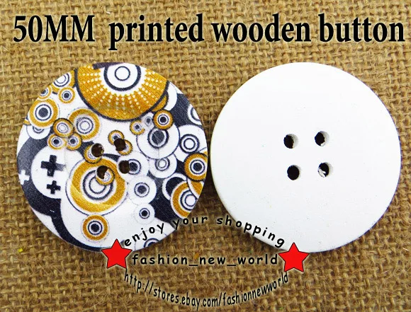 8 шт. деревянные пуговицы с 4 отверстиями 50 мм|wooden buttons|painting woodbuttons buttons |
