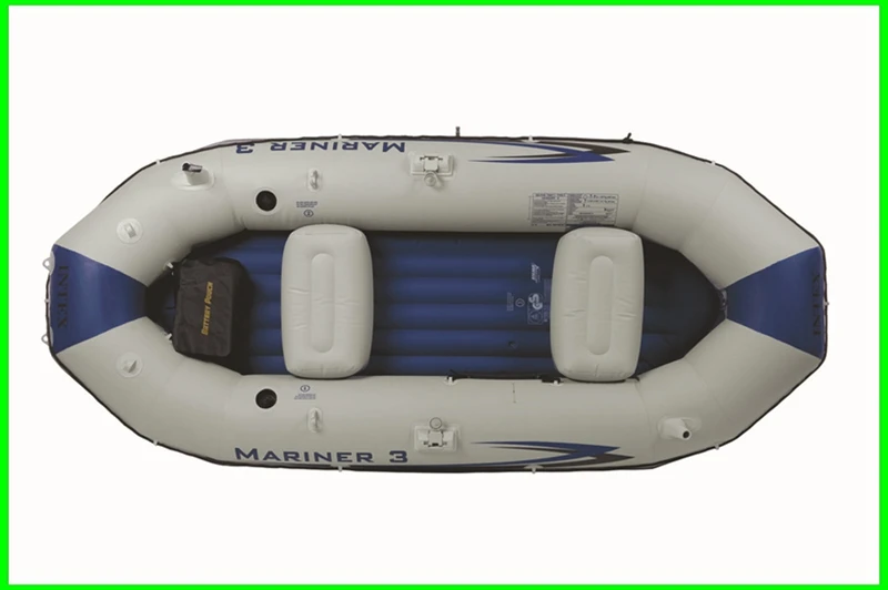Intex Mariner 3 набора надувные лодки для рыбалки с алюминиевыми веслами/насосом, надувная лодка