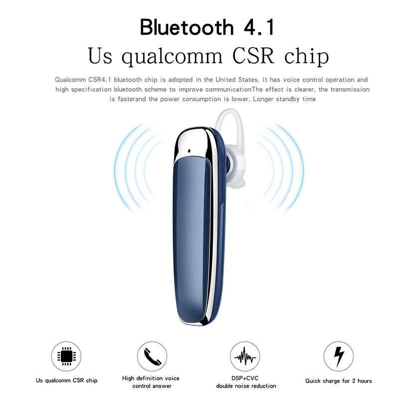 E6 bluetooth наушники вкладыши eraphone беспроводные с шумоподавлением