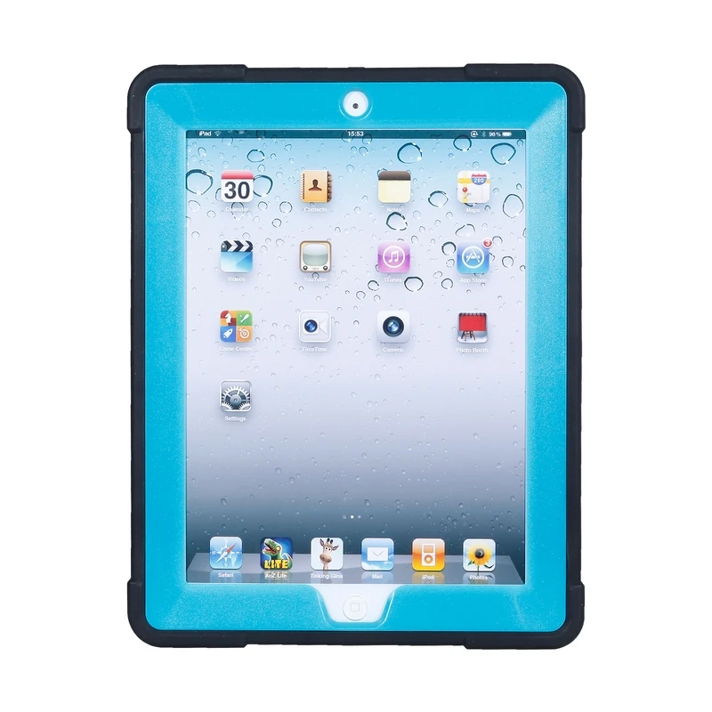 Гибридный бронированный чехол для iPad 2/3/4 9,7 подставки полный корпус противоударный Heavy Duty силиконовой резины Прочный бампер жесткий чехол из поликарбоната+ подарки