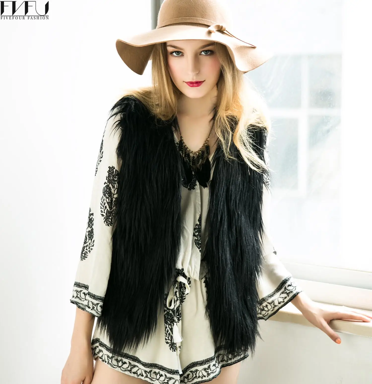 Мода 2017 г. Мех пальто Для женщин зимние однотонные Цветной элегантный плюс