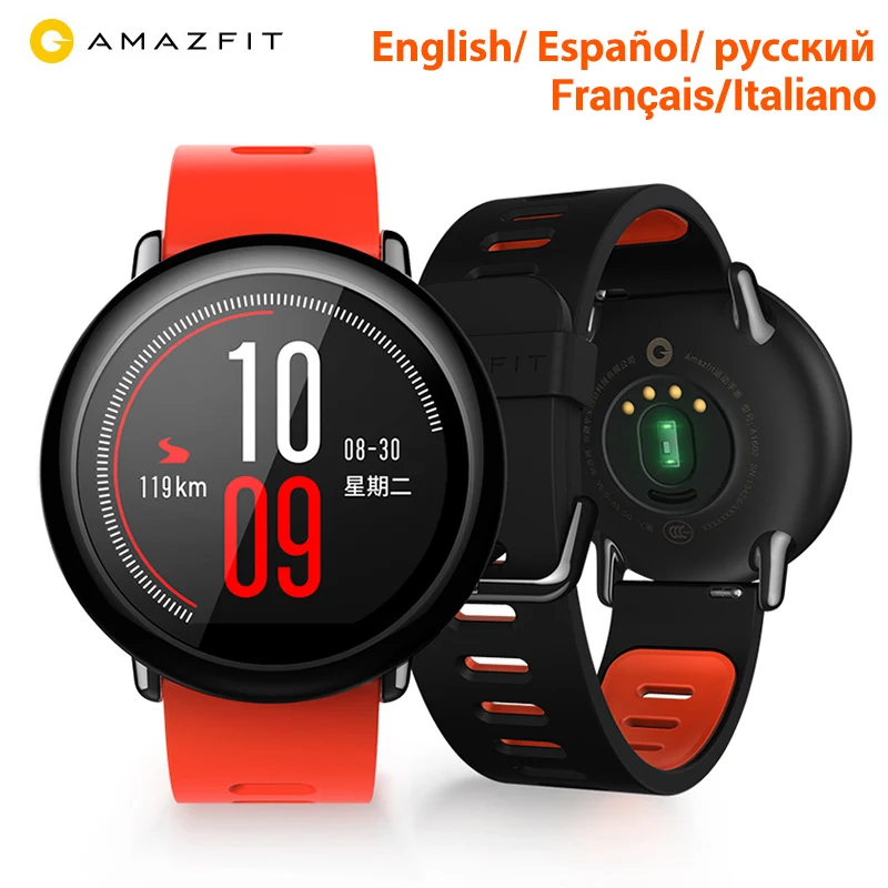 Оригинальный Xiaomi часы huami AMAZFIT темп спортивные Смарт-часы английская версия Bluetooth