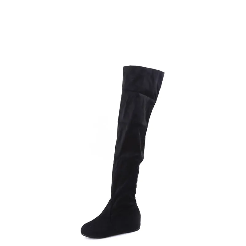 Новый стиль сезон осень зима модные женские сапоги на плоской подошве Женские