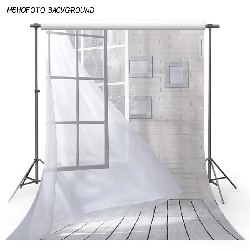 5X7 футов белые окна розовые занавески для помещений виниловые тканевые Свадебные