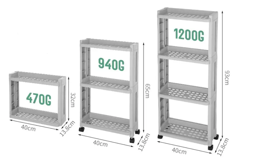 Seam receptacles floor shelves shelves slots kitchen small narrow bathroom movable pulleys LM01161609