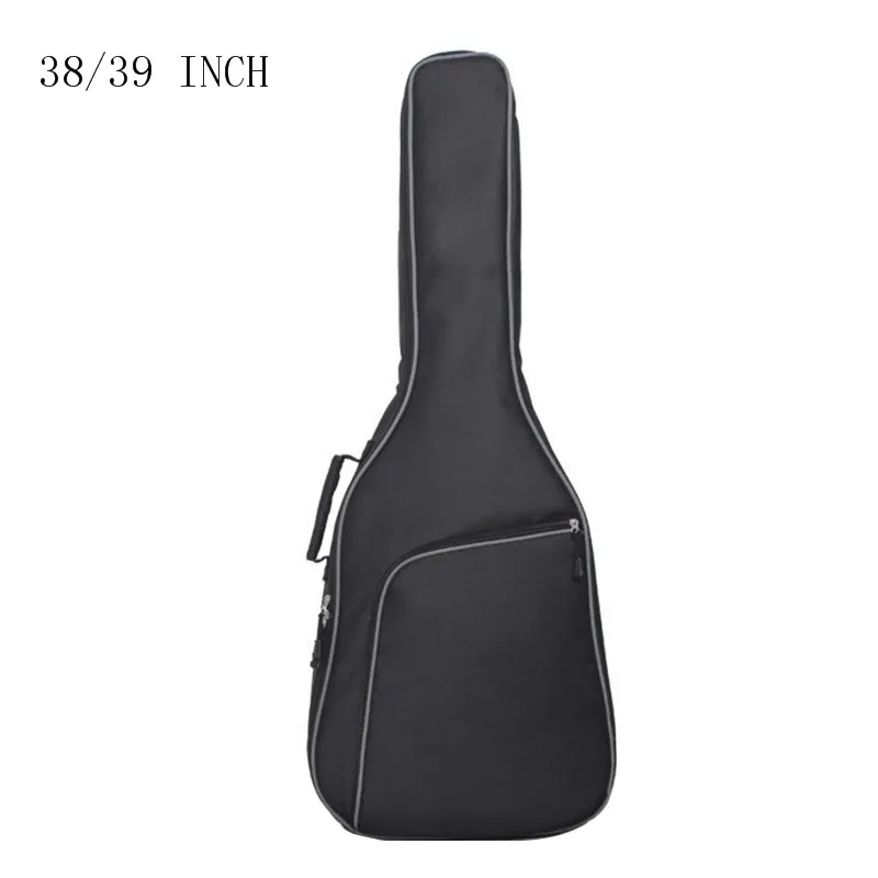 38 39INCH GRAY 38/39 40/41 дюймов 1680D ткань Оксфорд Чехол для гитары сумка с двойными ремешками мягкий водонепроницаемый рюкзак 10 мм из хлопка - Цвет: 38 39INCH GRAY