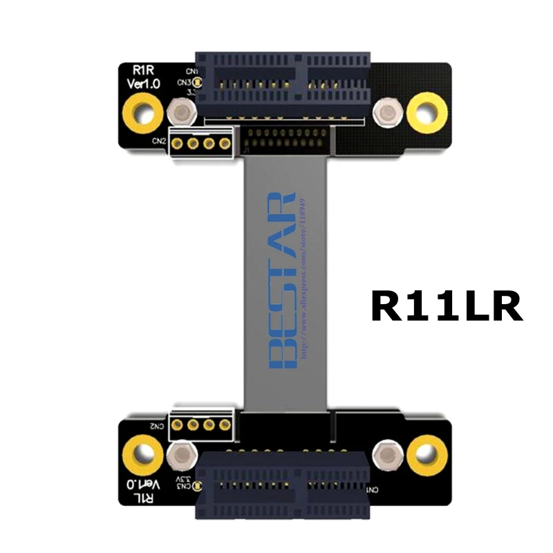 Riser PCIe 3 0x1 для PCI E x1 Express 1x Gen3 8G/bps M/F графическая WLAN карта Wi Fi|Компьютерные кабели и