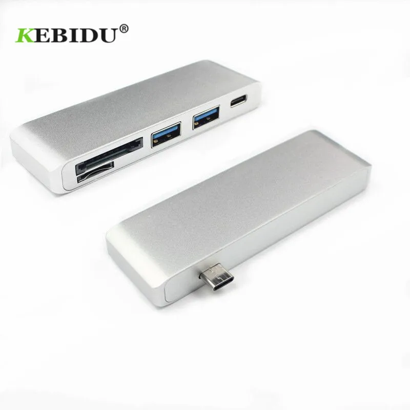 

Kebidu USB C 3.1 Type C Hub Power 5In1 USB 3.0 Combo Splitter Delivery PD-Power SD/TF Card Reader For Mac
