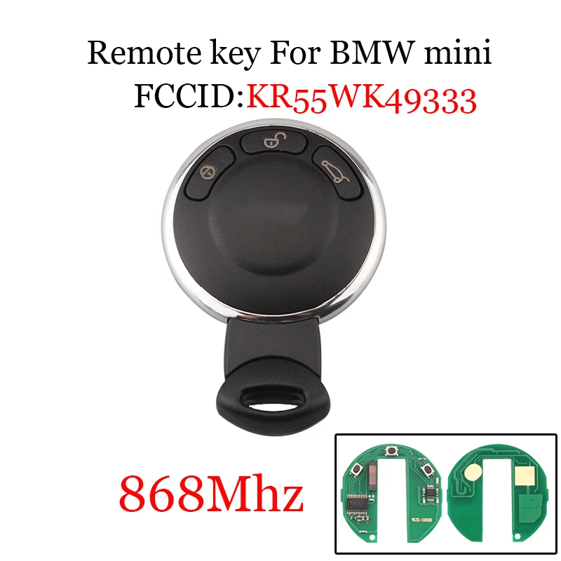 433/868/315 МГц для BMW MINI Cooper KR55WK49333 3 кнопочный Умный брелок автомобильного ключа Remtoe