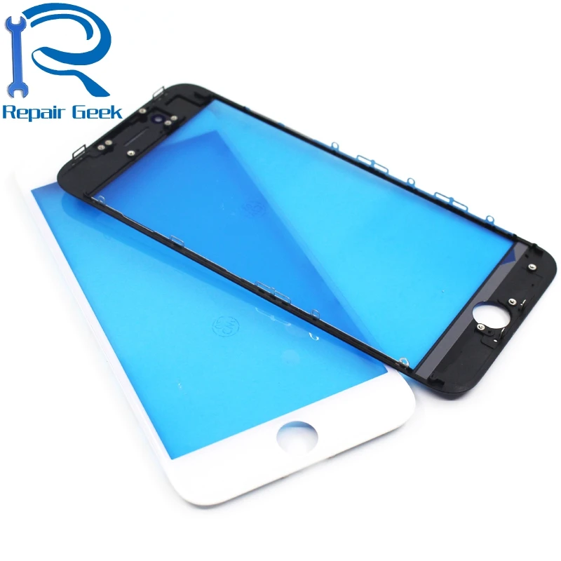 Ремонт Geek 2 шт Холодный пресс Передний экран стекло с рамкой для iphone 5 5S 5c 6 6s 7 7g 8 8p