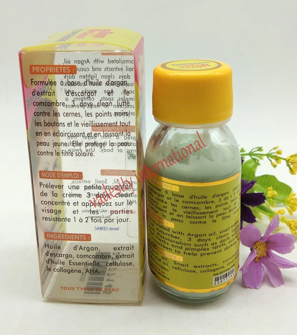 Бесплатная доставка 3 дня чистый Концентр с аргановым маслом экстракты улитки/60