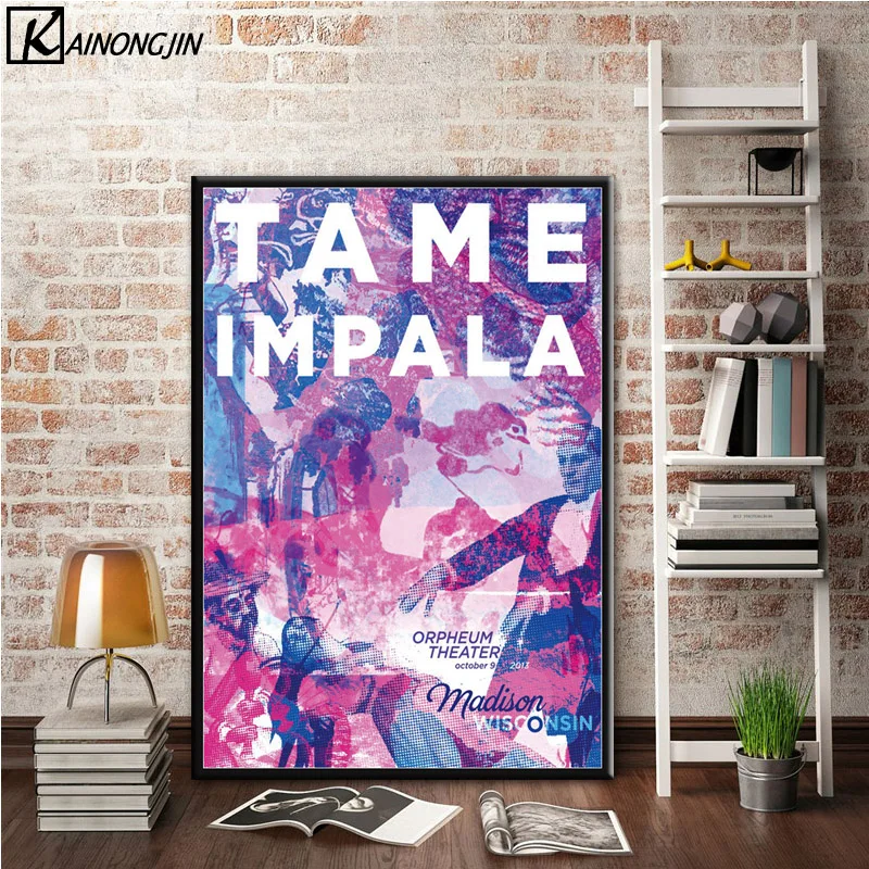 011 Art Poster Tame Impala Psychedelic Rock Band Posters and Prints Wall Picture Canvas Painting Room Home Decoration - Цвет: 011
