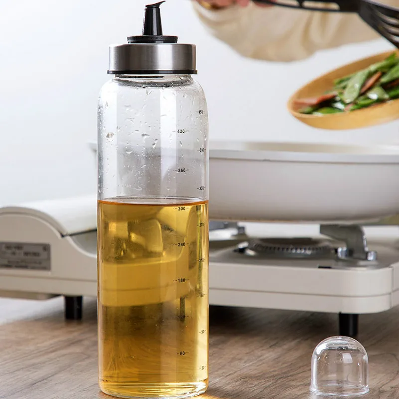 High boron silicon glass oil kettle kitchen leakproof oil bottle large vinegar bottle soy sauce bottle sesame bottle LM01031045