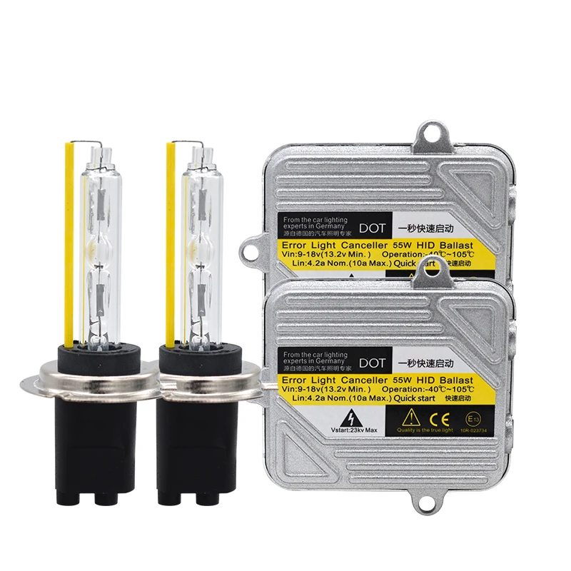 Набор ксеноновых фар для автомобиля 55W 5500K Xenon H7 H1 H3 H11 9005 9006 9012 D2H HID ксеноновая