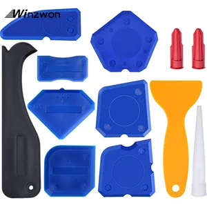 12 шт.компл. набор инструментов для чеканки, герметик для отделки, силиконовый герметик для удаления затирки, скребок для дома и набор инструментов для работы в саду, ручные инструменты