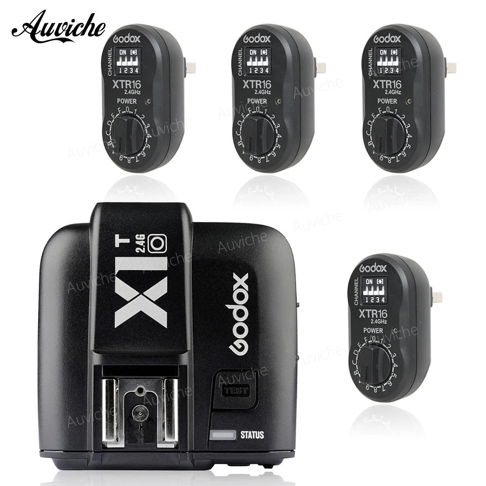 Godox x1t o 2.4 г TTL Беспроводной флэш передатчик + xtr 16 ресиверы набор для Olympus Камера V850
