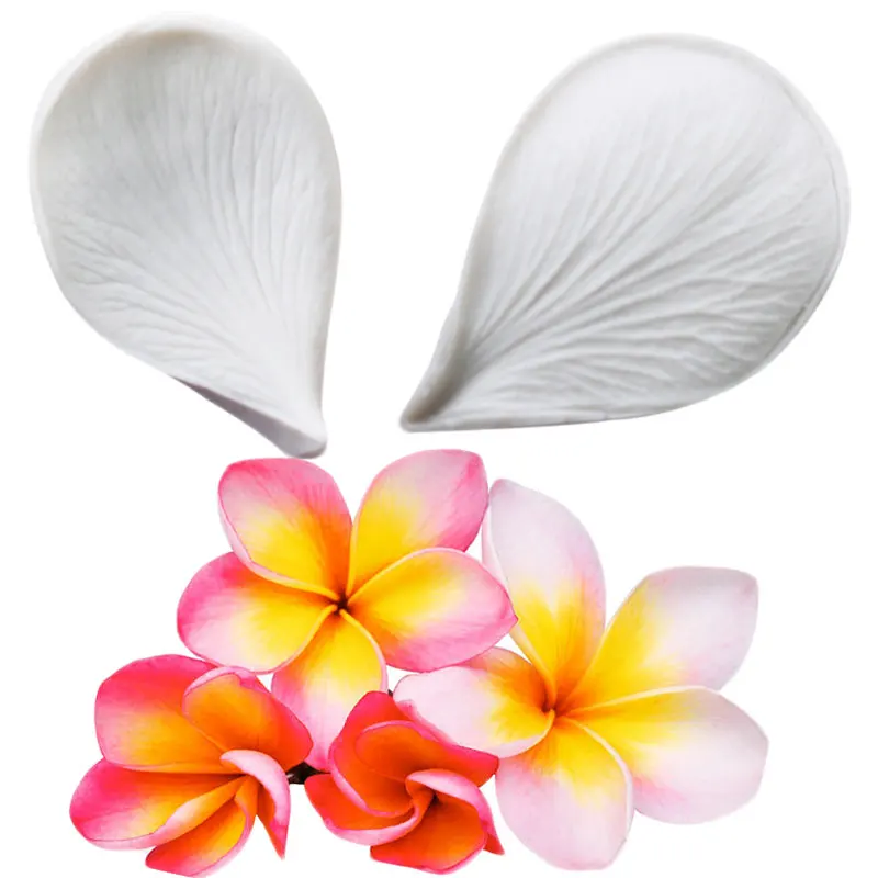 Plumeria цветочные лепестки искусственное оформление|Формы для тортов| |