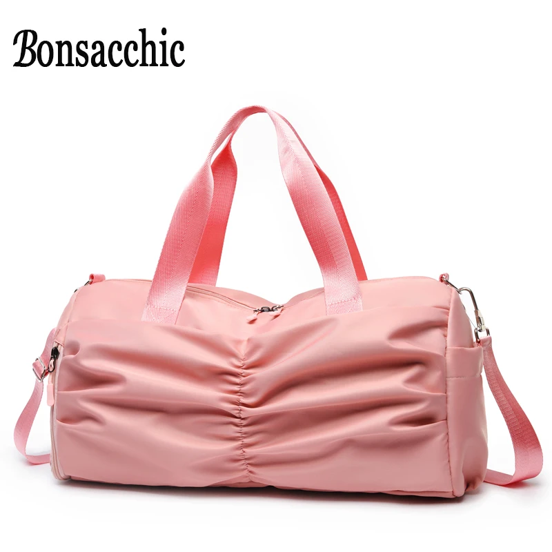 Bonsacchic женские дорожные сумки ручной Багаж большая спортивная сумка для девочек