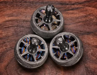 b-4 Американский Billetspin ручной поворот гироскопа матричная модель из титанового циркониевого сплава из нержавеющей стали титановая лошадь - Цвет: b-4