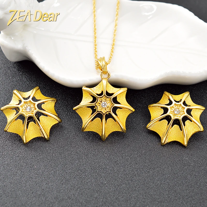 

ZEA Dear Jewelry Star Jewelry Sets For Women Earrings Necklace Pendant Dubai Fashion Jewelry For Party Vintage Jewelry Findings